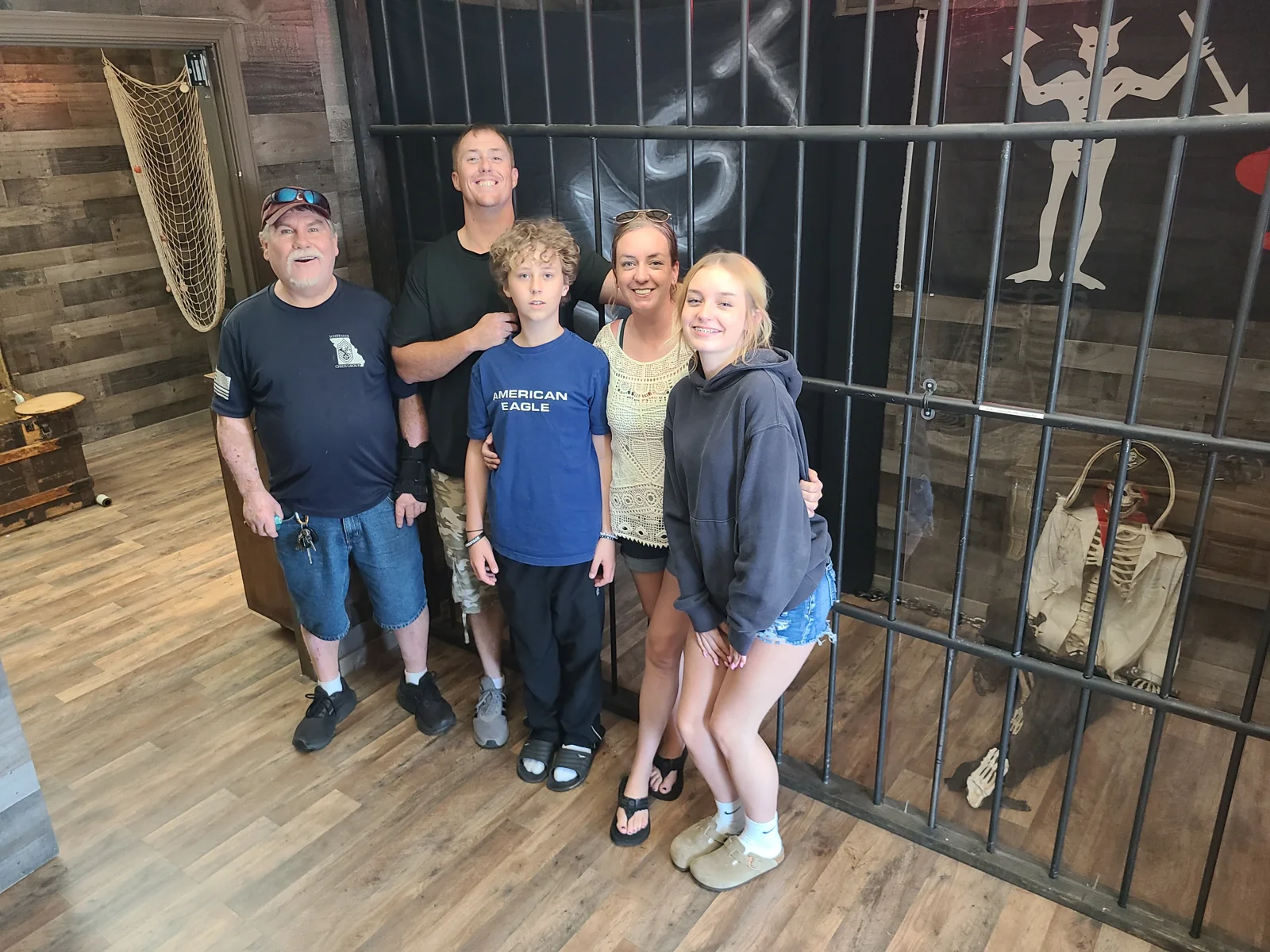 Five guests before the Blackbeard's Revenge costume transformation